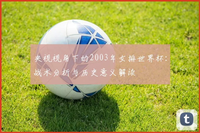 央视视角下的2003年女排世界杯：战术分析与历史意义解读
